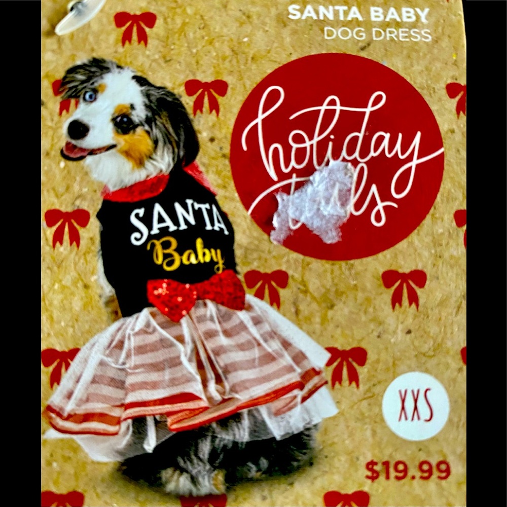 NWT Santa baby dog dress